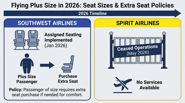 Flying Plus Size in 2026: Seat Sizes & Extra Seat Policies