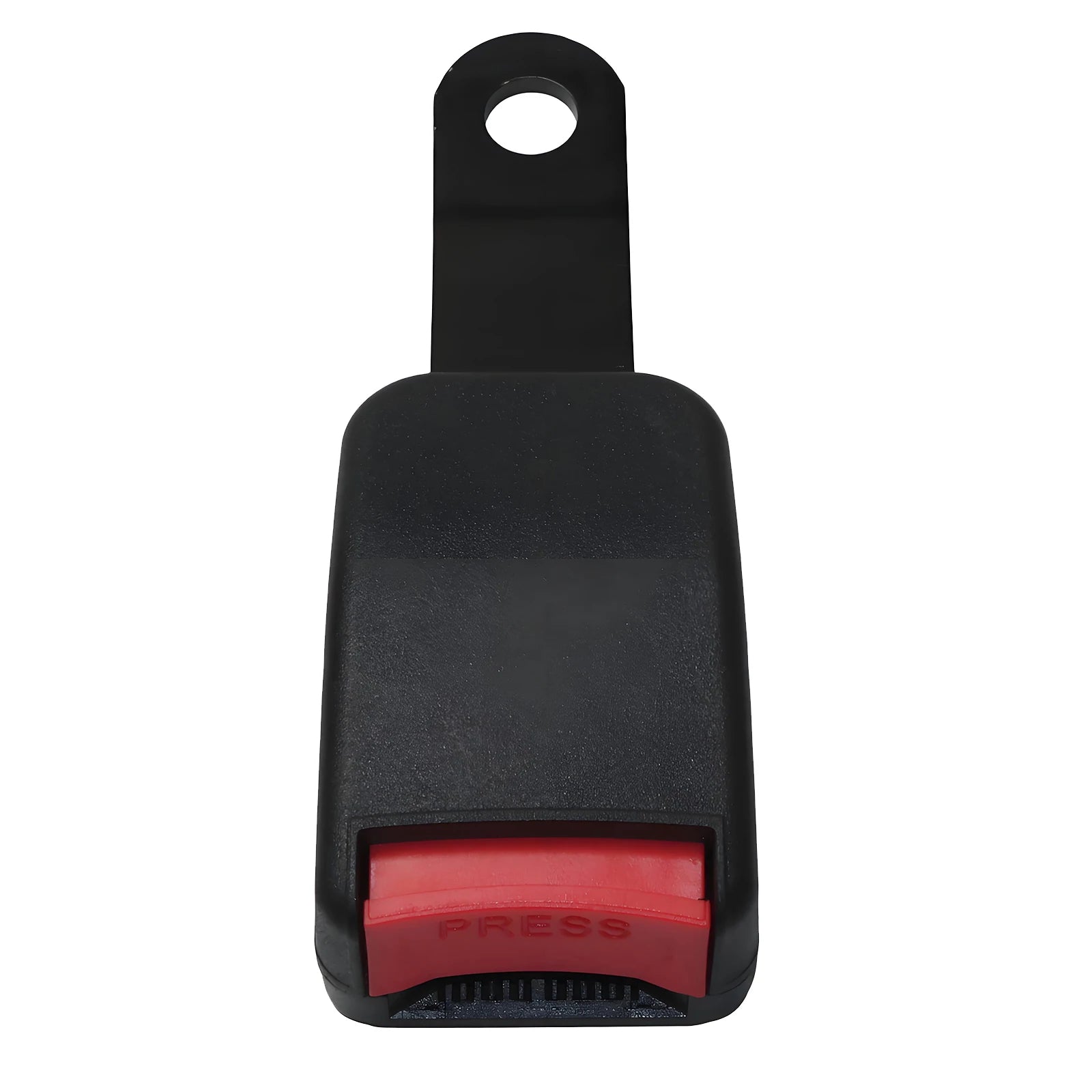 15cm universal curved plate seat belt buckle receiver with red release button