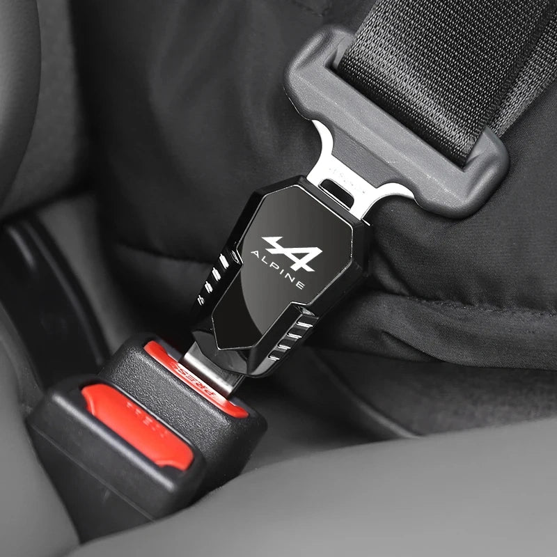 Al[pine Metal Seat Belt Clip Extender | Metallic Grey