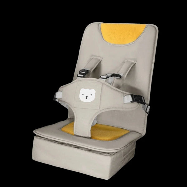 Portable baby booster seat in beige