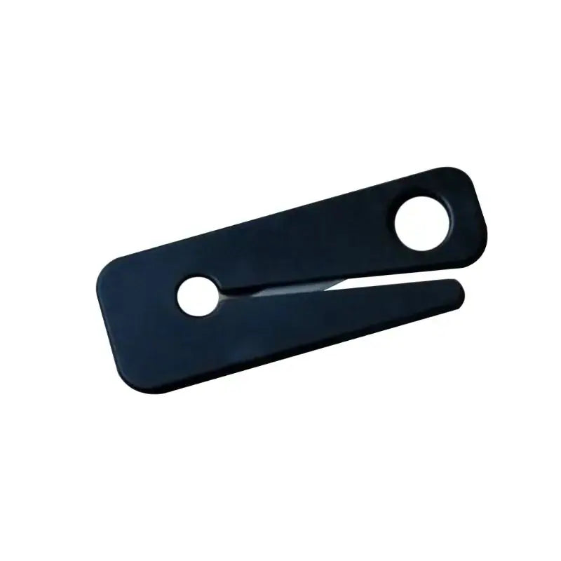 Black metal chime mute adapter designed to silence seat belt alarms for cargo and tools