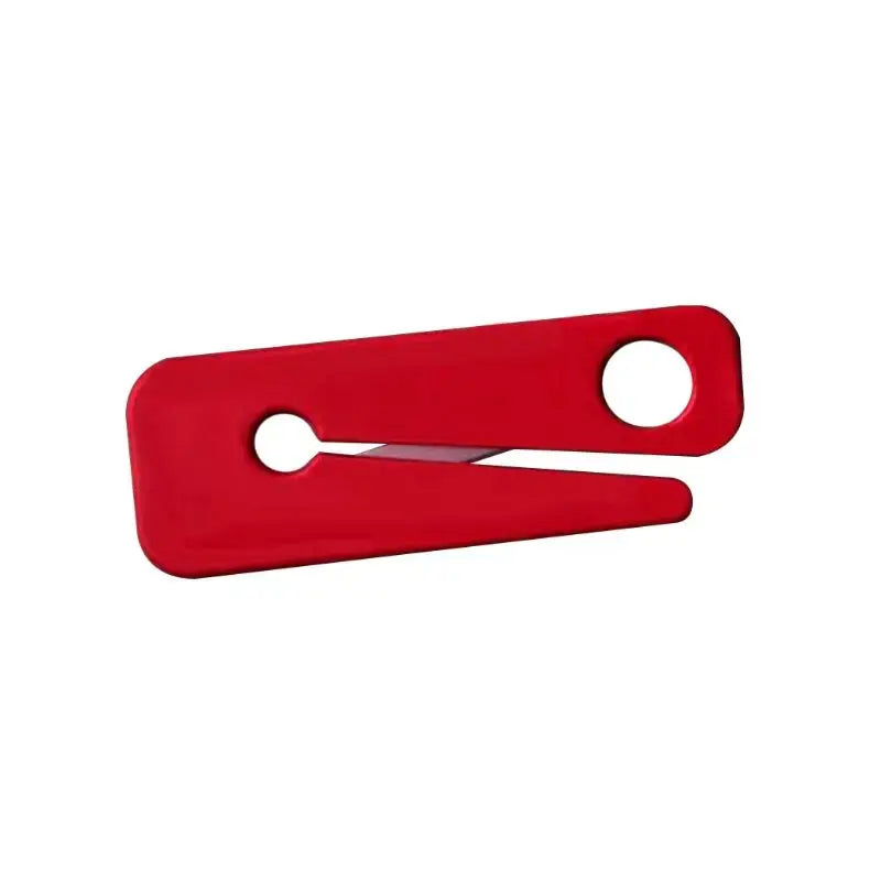 Black metal chime mute adapter designed to silence seat belt alarms for cargo and tools